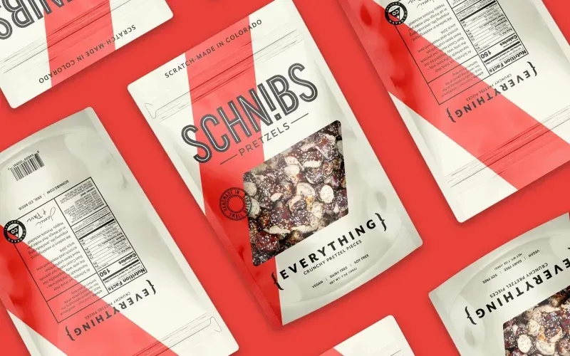 Food Packaging Schnibs by anthem brnading