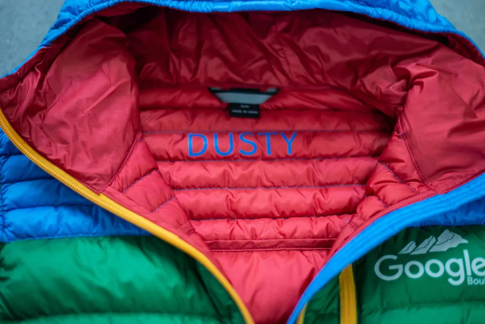 Google vest custom name detail